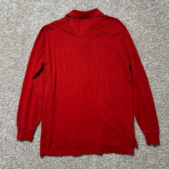 Ralph Lauren Polo Shirt Mens L Long Sleeve Preppy Classic Green Logo Plaid Colla - Picture 4 of 9